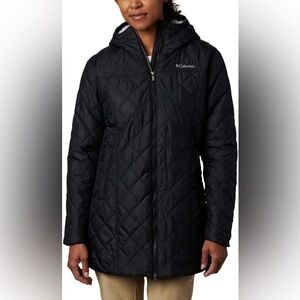 Columbia Women's Black Copper Crest Long Quilted Puffer Coat Jacket NWT